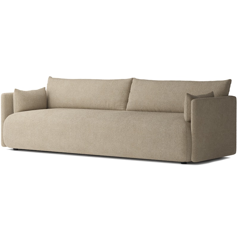 Offset 3-personers Sofa, Bouclé Beige