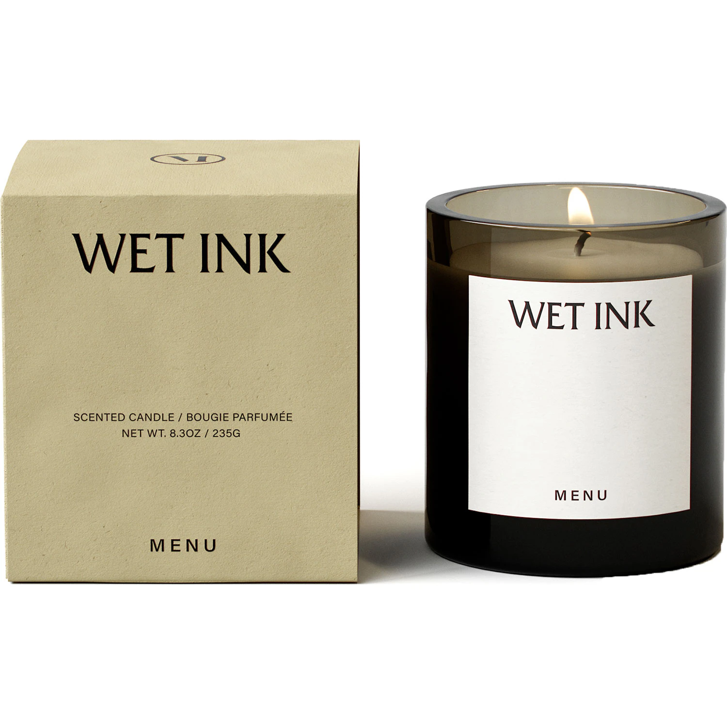 Audo Copenhagen Olfacte Duftlys 235 Gr Wet Ink - Duftlys Glas - 71186-000777