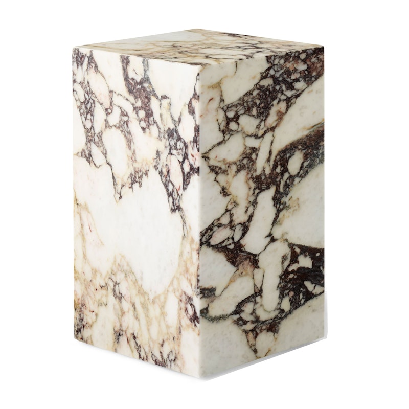 Plinth Tall Sidebord 51x30 cm, Calacatta Viola Marmor