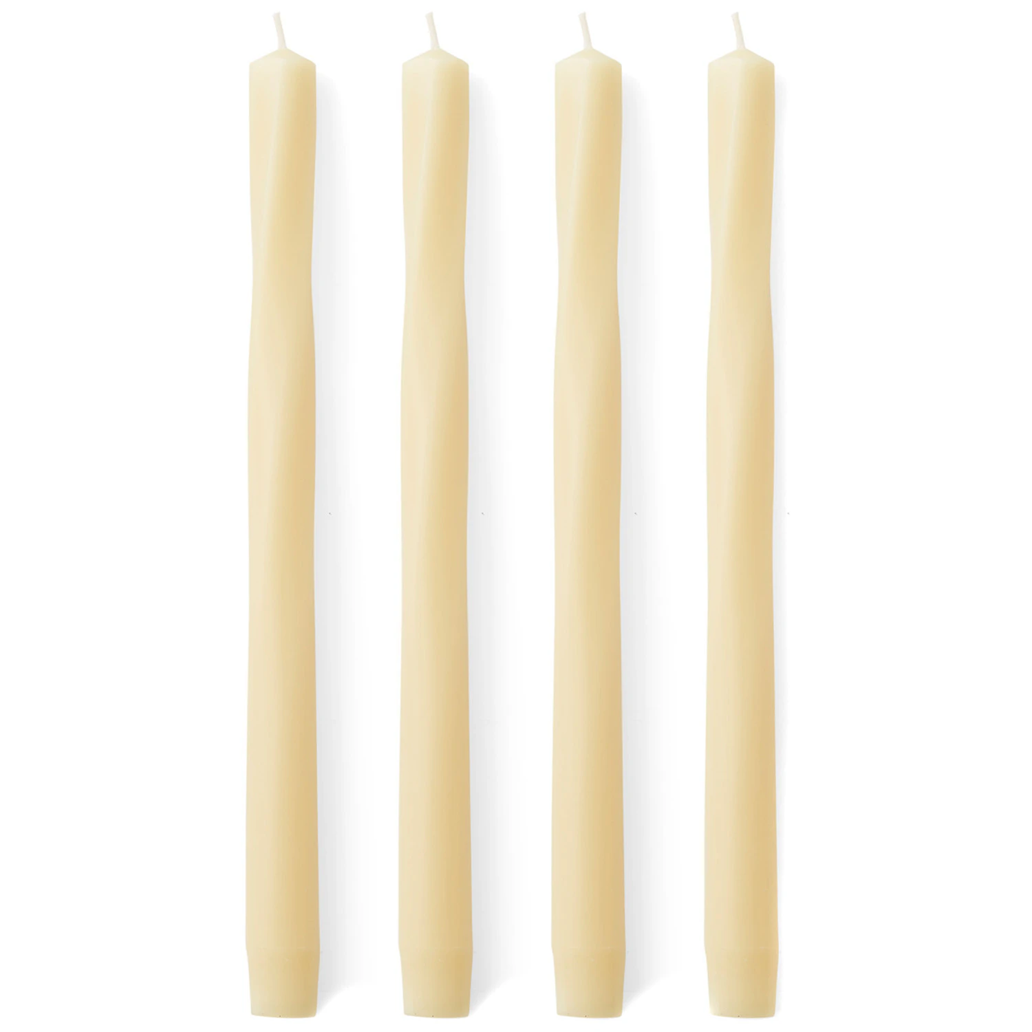 Audo Copenhagen Twist Stearinlys 4-pak Ivory - Lys Paraffinvoks Elfenben - 71185-000768