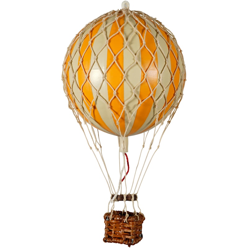 Floating The Skies Luftballon 13x8.5 cm, Orange / Elfenbenshvid