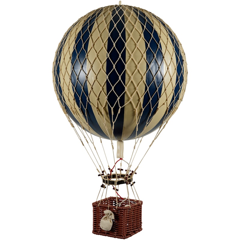 Royal Aero Luftballon 32x56 cm, Navy Blue / Elfenbenshvid