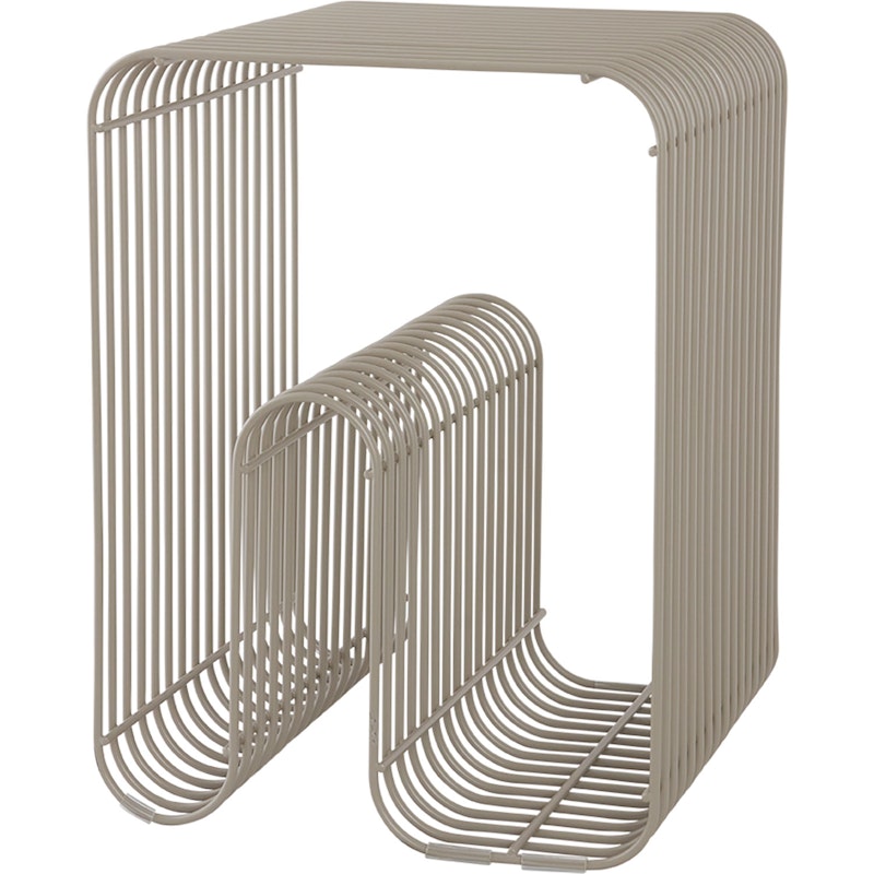 Curva Taburet Elegant, multifunktionelt design i stål perfekt til ethvert hjem, uanset stil og smag Enkel, distinkt fremtoning, Organiske former med stive linjer Taupe