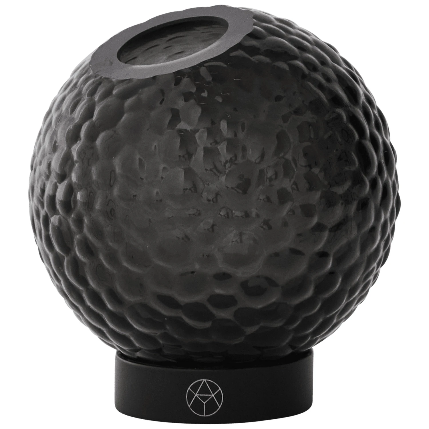 Aytm Globe Bubbles Vase &Oslash;10 Cm - Vaser Glas Sort - 510750002010