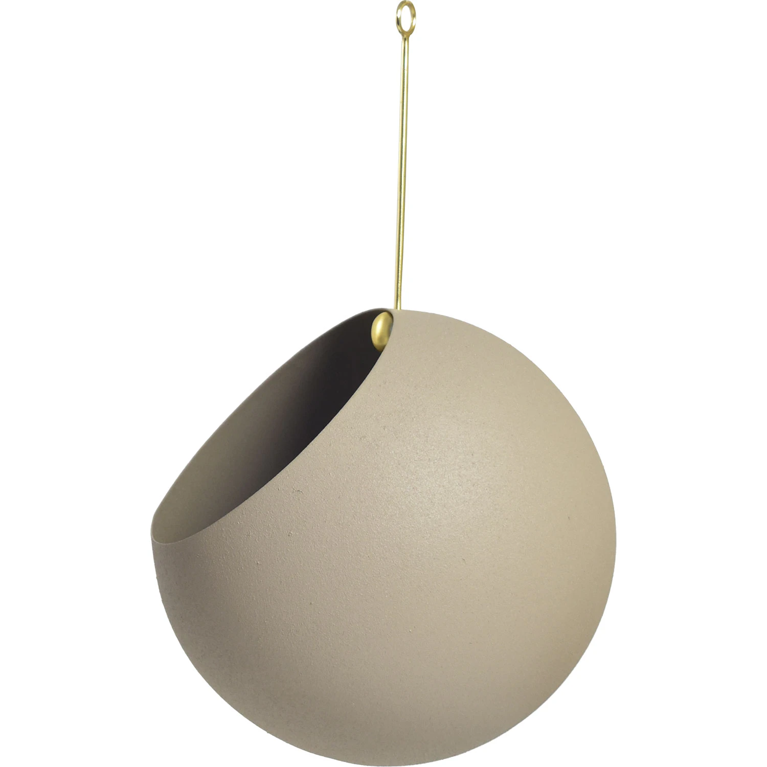 Aytm Globe H&aelig;ngekrukke &Oslash;21x32 Cm Taupe - Krukker Aluminium Guld - 509510044012