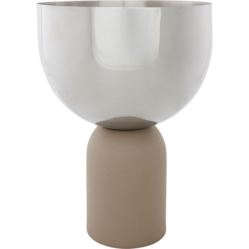 Torus Krukke 17x23 cm, Sølv/Taupe