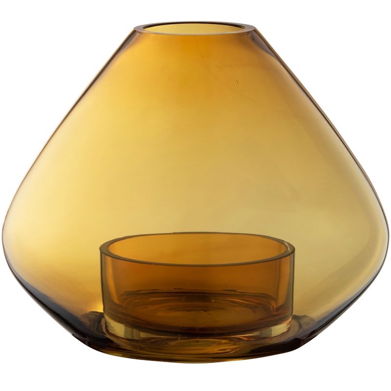 Uno Lysestage / Vase Amber Ø25,9 cm