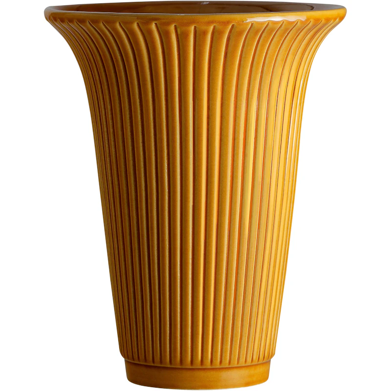 Daisy Vase 25 cm, Amber Yellow