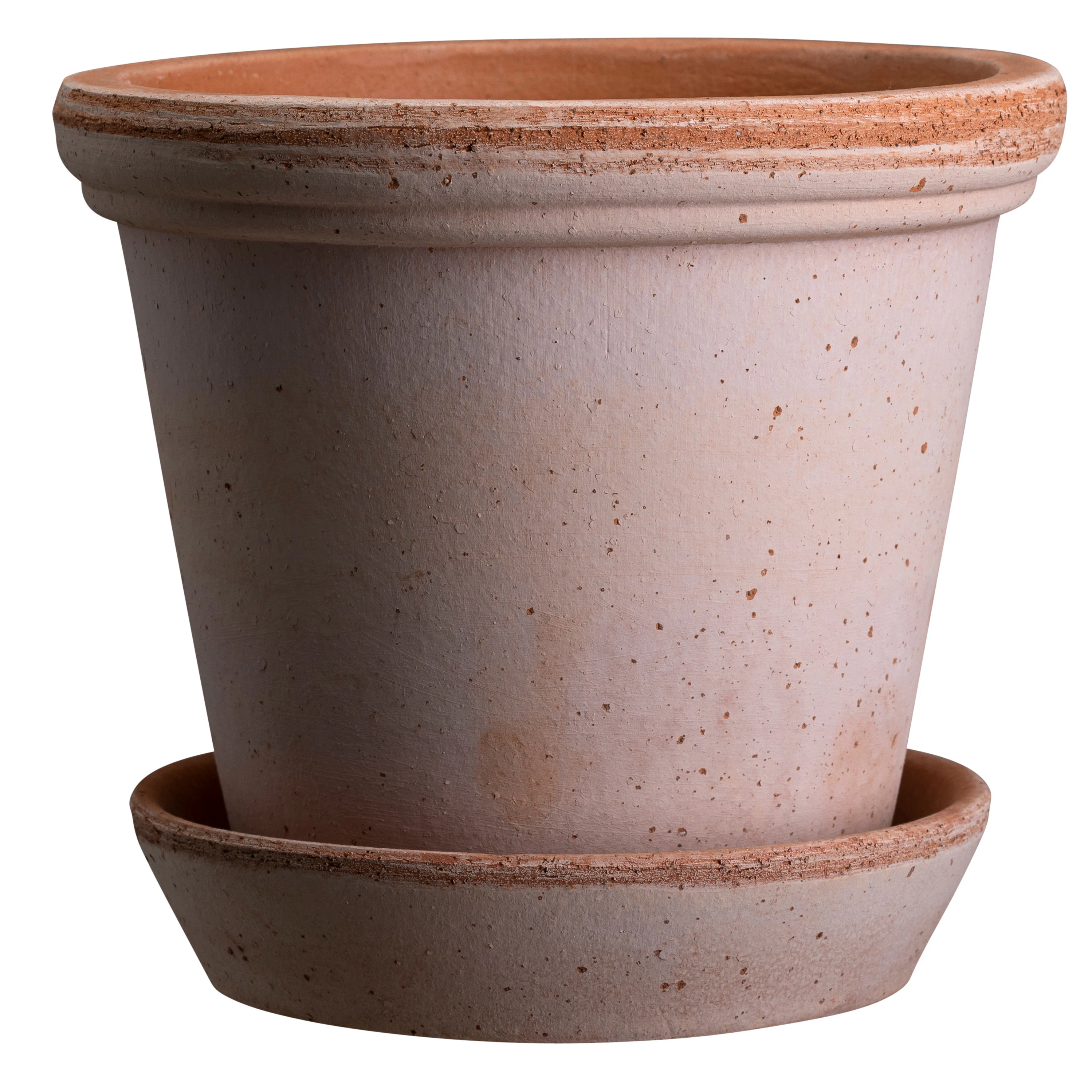 Bergs Potter Flora Krukke Med Underkop &Oslash;30 Cm - Krukker Terrakotta Rosa - FR30S-2