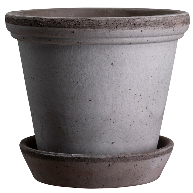 Flora Krukke Med Underkop Ø30 cm, Grå
