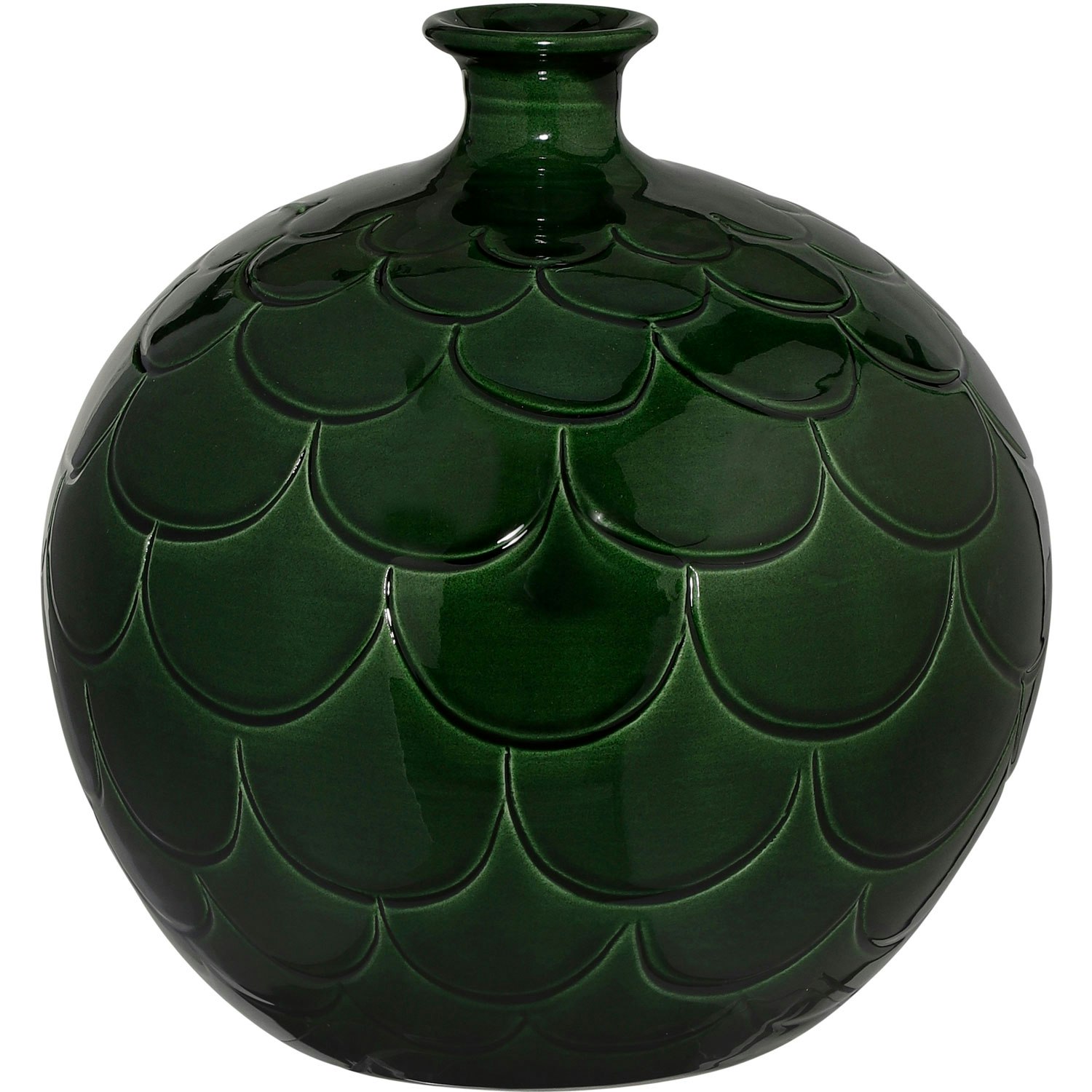 Bergs Potter Misty Vase 23 Cm Green - Krukker Ler Smaragd - MCG23V