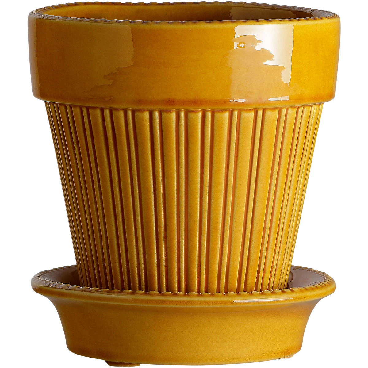Bergs Potter Simona Pot Yellow 14 Cm - Krukker Ler Gul - SCY14S