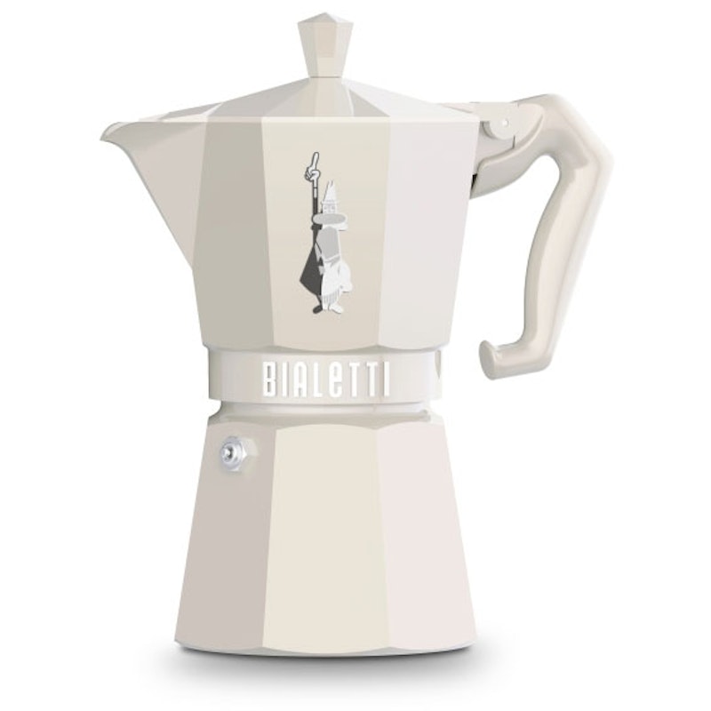 Moka Exclusive Kaffebrygger 6 Koper, Cremefarvet