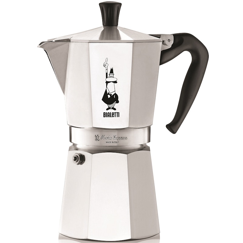 Moka Express Kaffebrygger Aluminium, 9 Koper