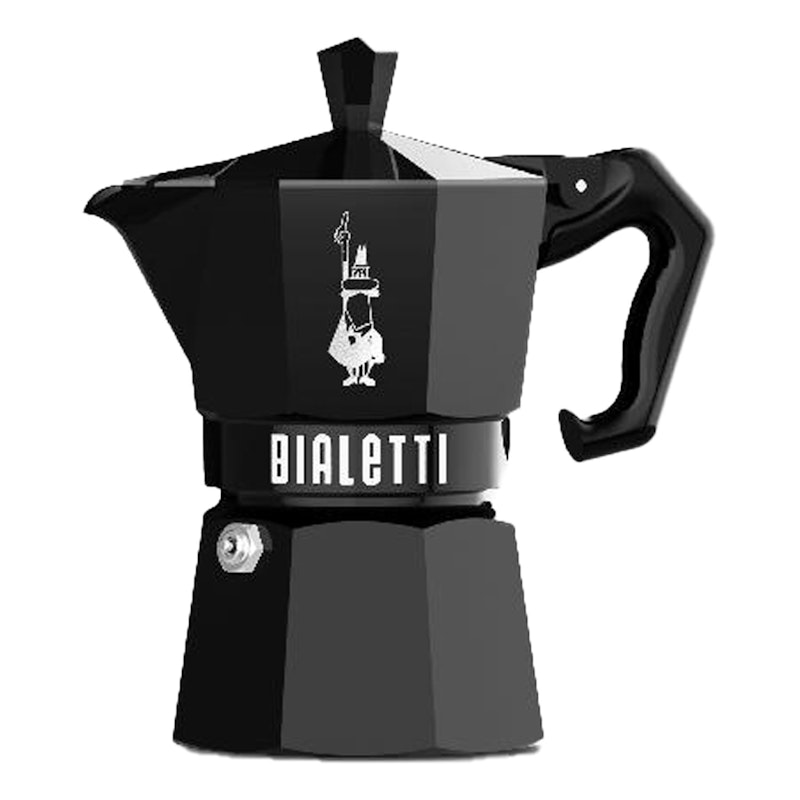 Moka Exclusive Coffee Maker Black, 3 Cups