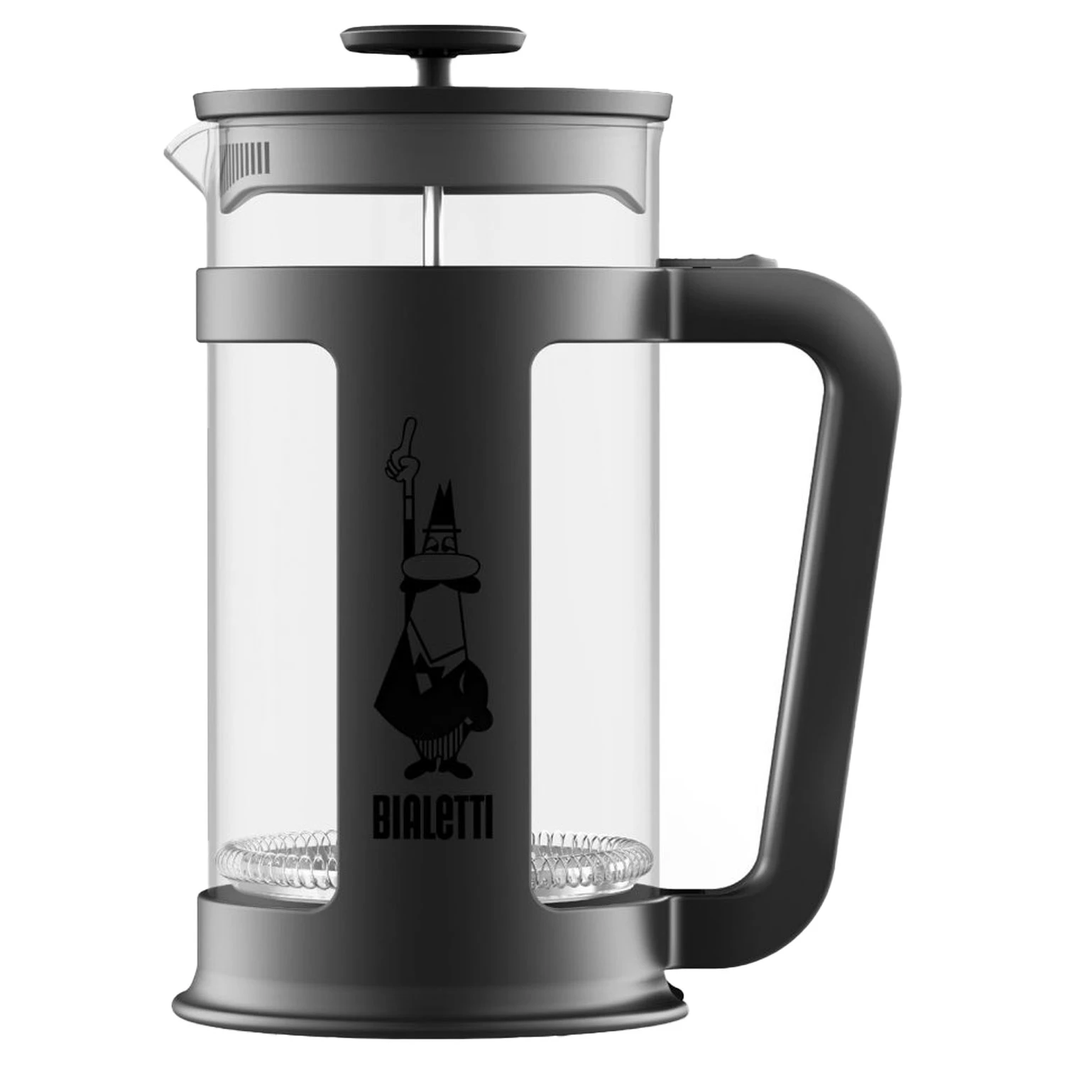 Bialetti Smart Stempelkande 8 Koper - Stempelkander Borosilikatglas Sort - 375290