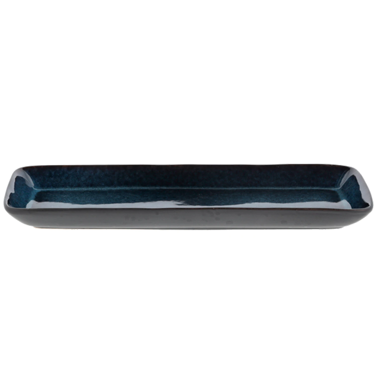 Bitz Gastro Serveringsfad 14x38 Cm /m&oslash;rkebl&aring;t - &oslash;vrige-tallerkner-fad Stent&oslash;j Sort - 15826