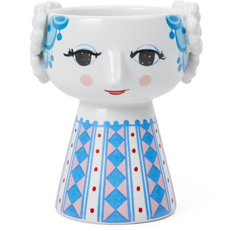 Eva Lysestage 9,5 cm, Blå