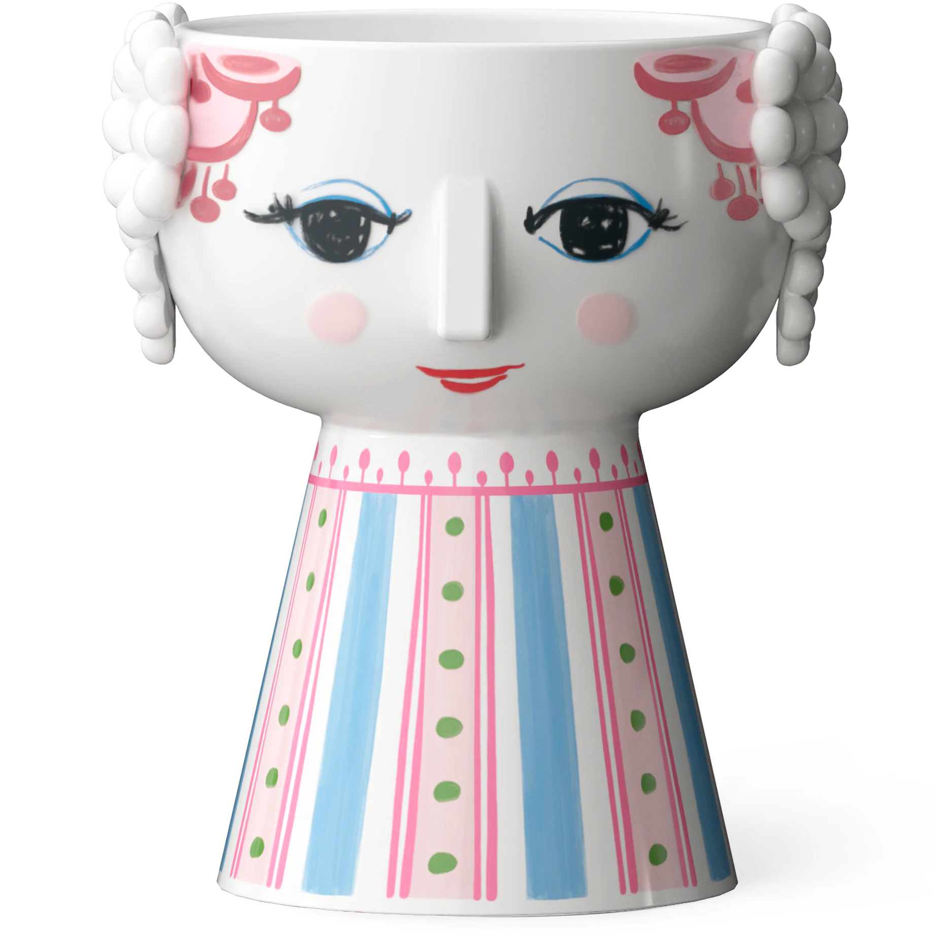 Bj&oslash;rn Wiinblad Eva Lysestage 9,5 Cm - Lysestager Keramik Rosa - 56555