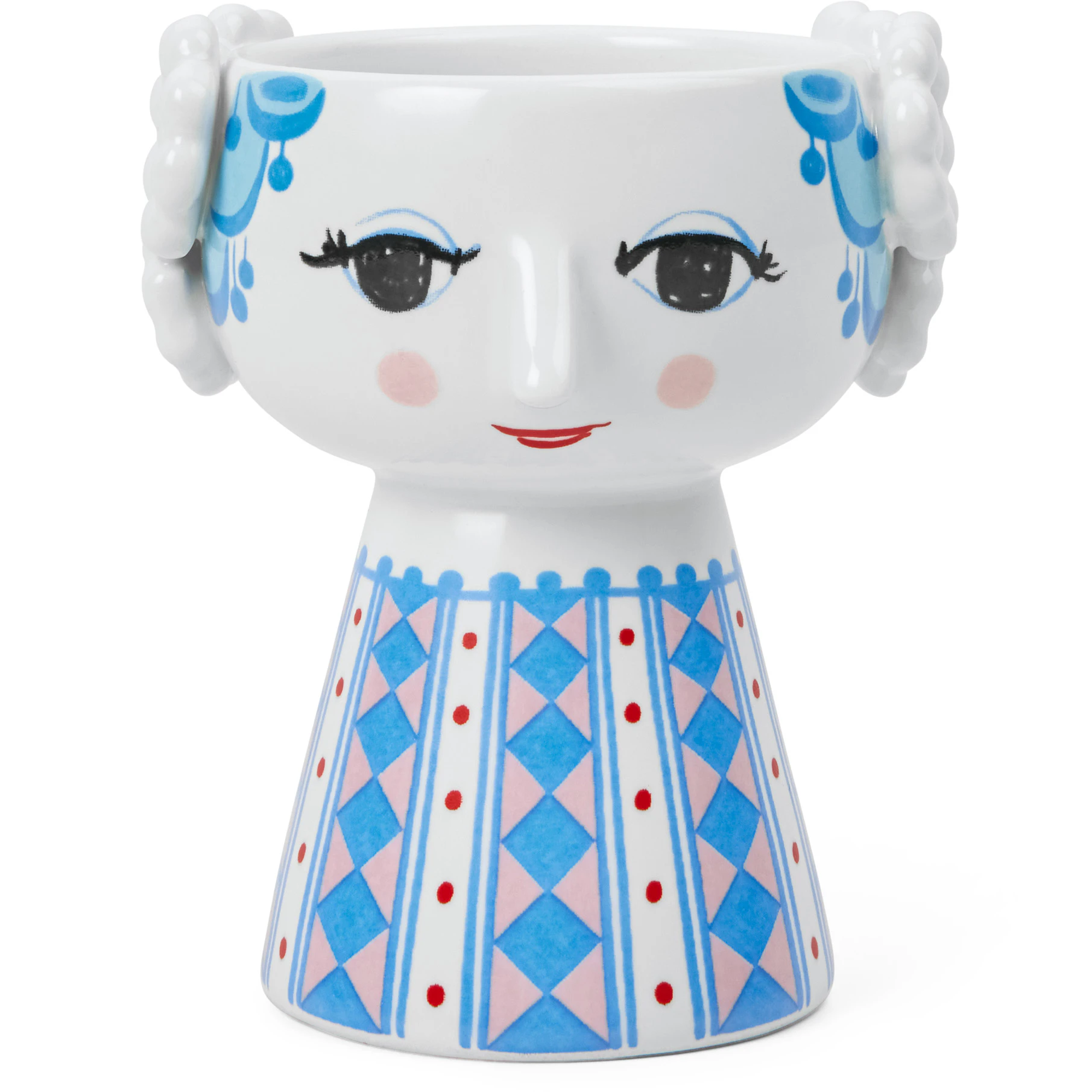 Bj&oslash;rn Wiinblad Eva Lysestage 9,5 Cm - Lysestager Keramik Bl&aring; - 56551