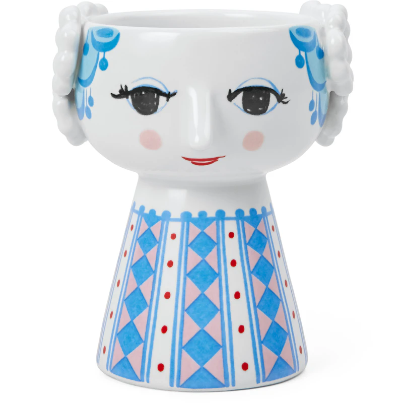 Eva Lysestage 9,5 cm, Blå