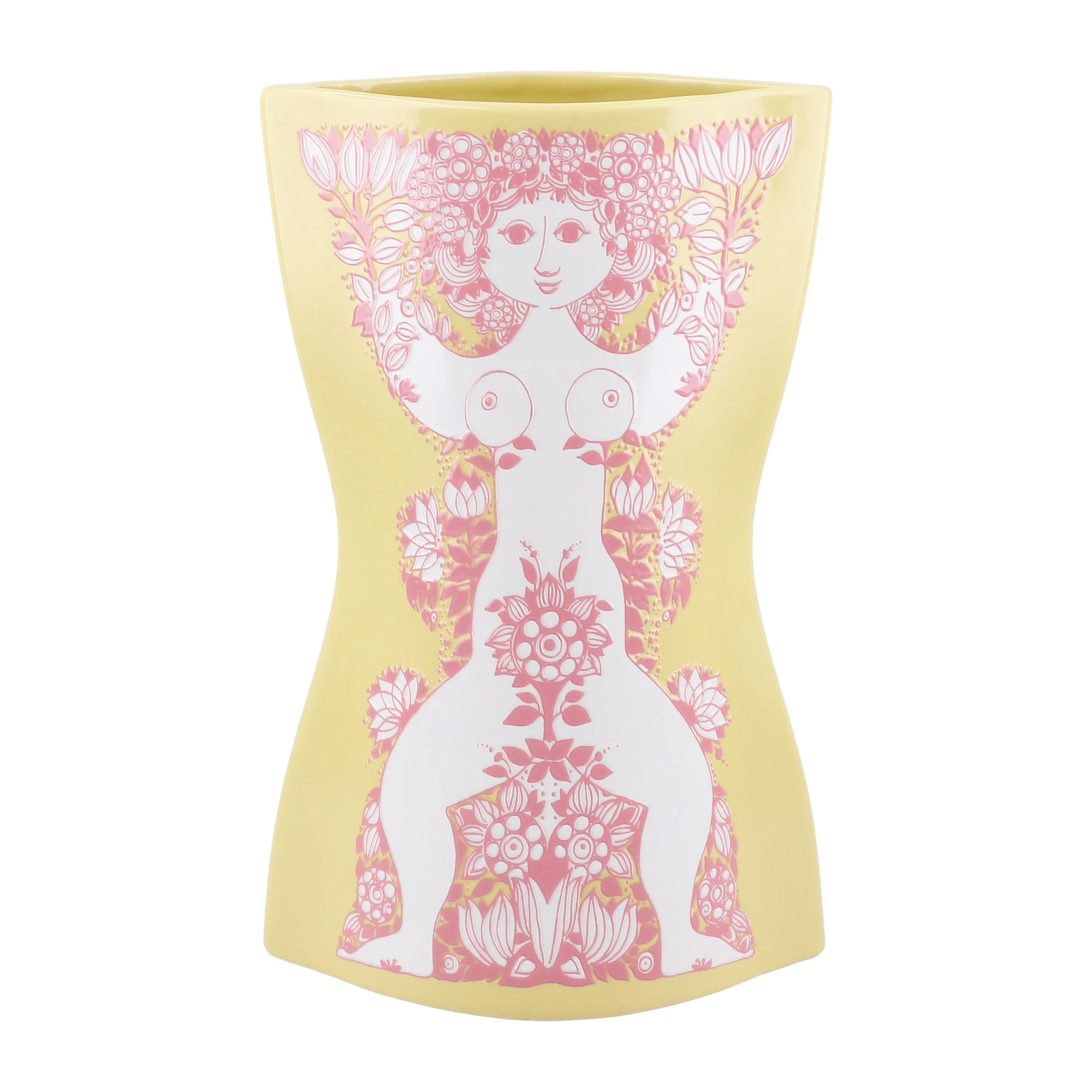 Bj&oslash;rn Wiinblad Nina Vase Gul - Vaser Keramik Rosa - 53121