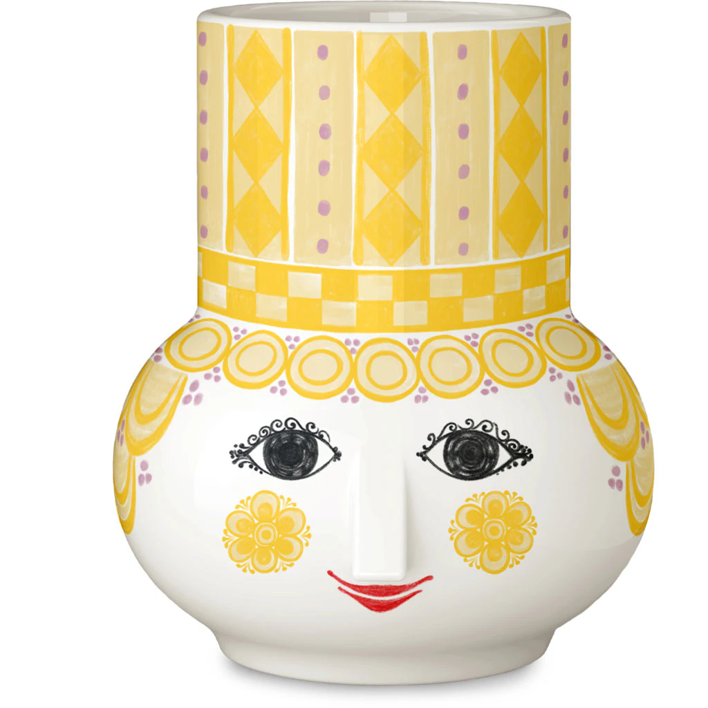 Bj&oslash;rn Wiinblad Olga Lysestage H9 Cm - Lysestager Keramik Gul - 53114