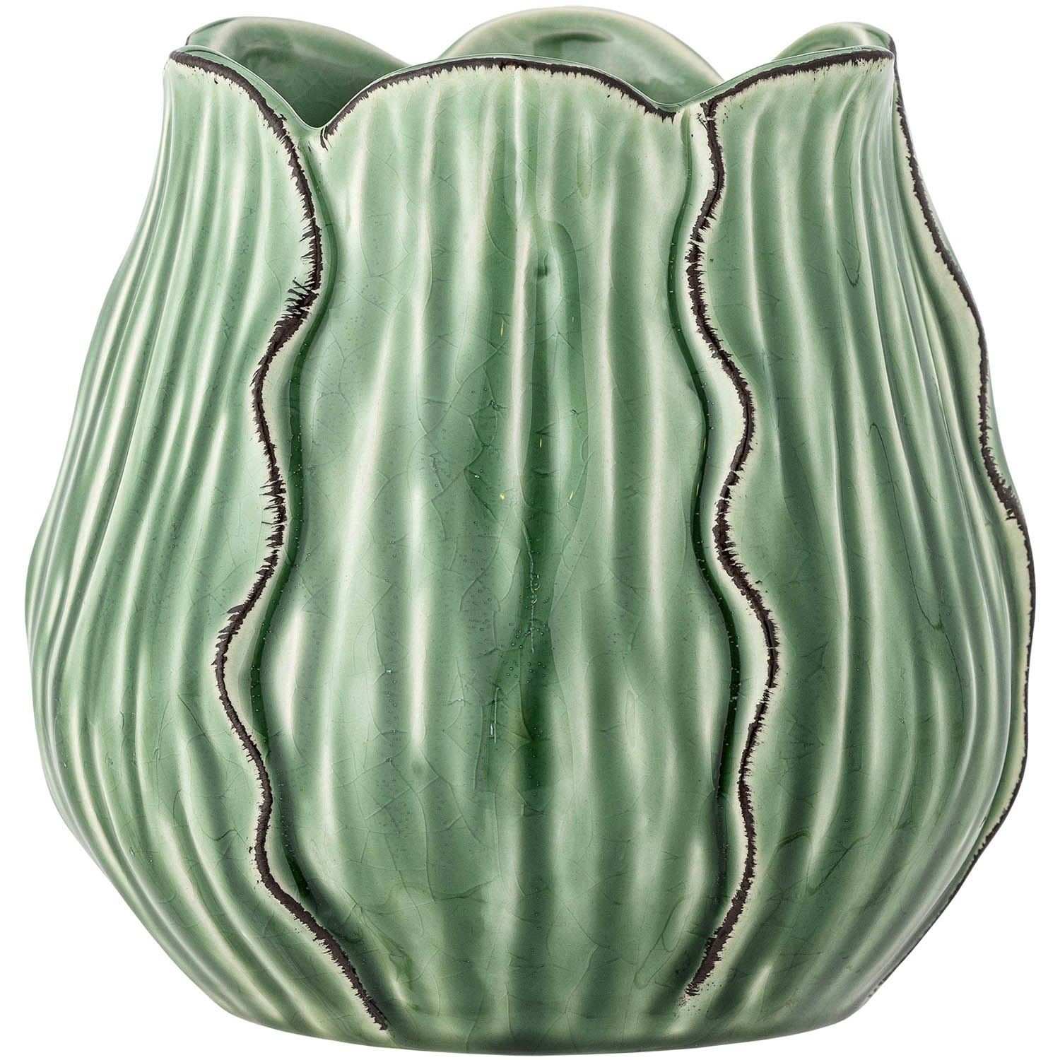 Bloomingville Elros Vase H14,5 Cm - Vaser Stent&oslash;j Gr&oslash;n - 82061383