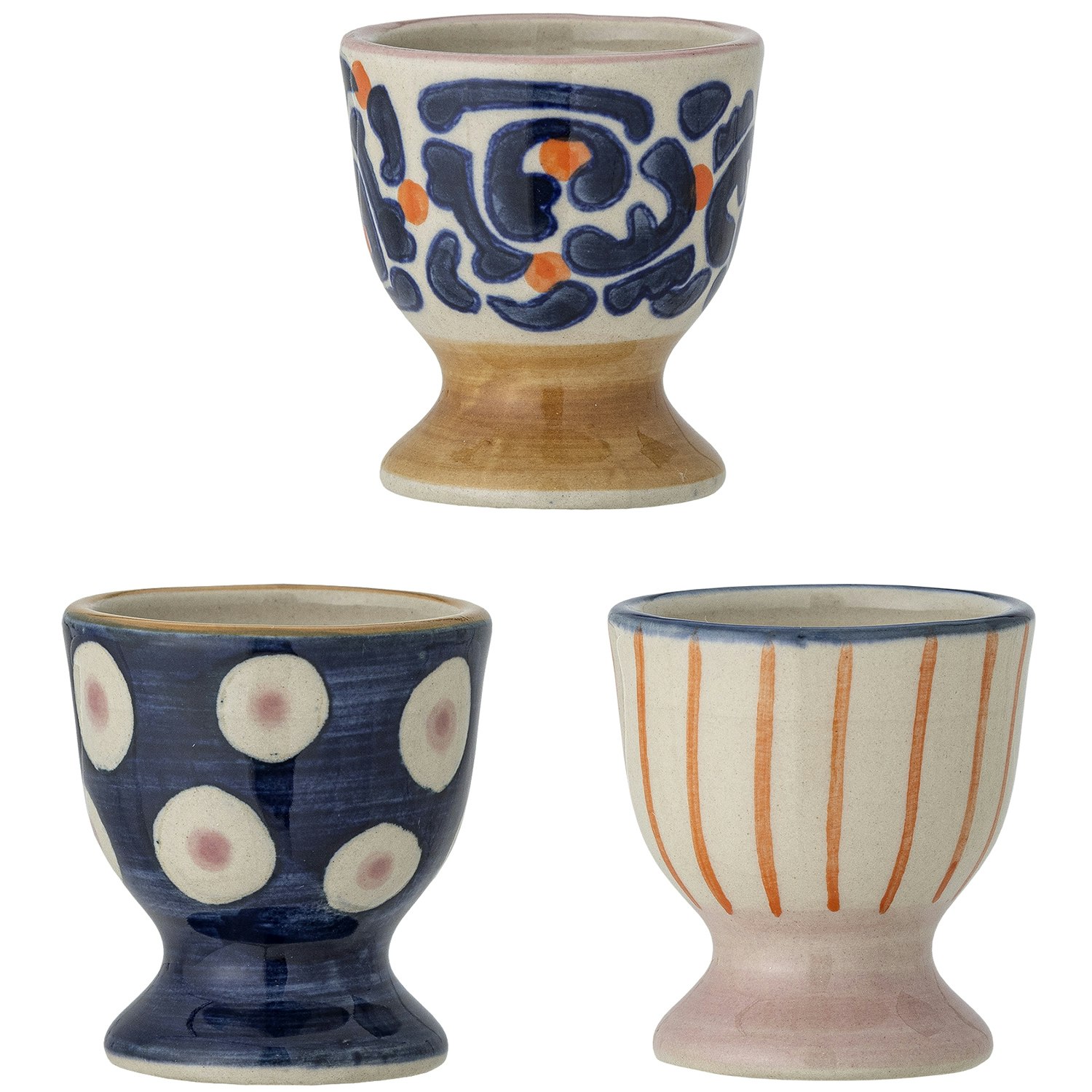 Bloomingville Eviaya &AElig;ggeb&aelig;ger 3-pak - &AElig;ggeb&aelig;gre Stent&oslash;j Bl&aring; - 82062624