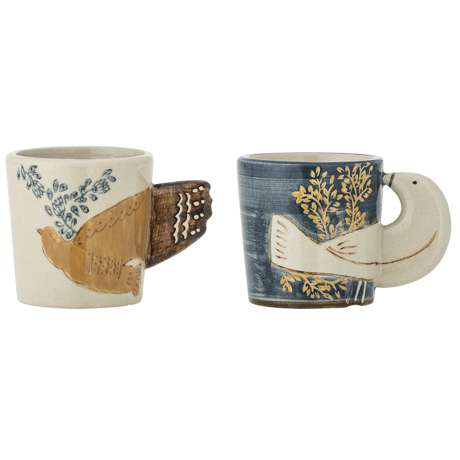 Bloomingville Hezha Espressokop 2-pak - Espressokopper Stent&oslash;j Bl&aring; - 82072012