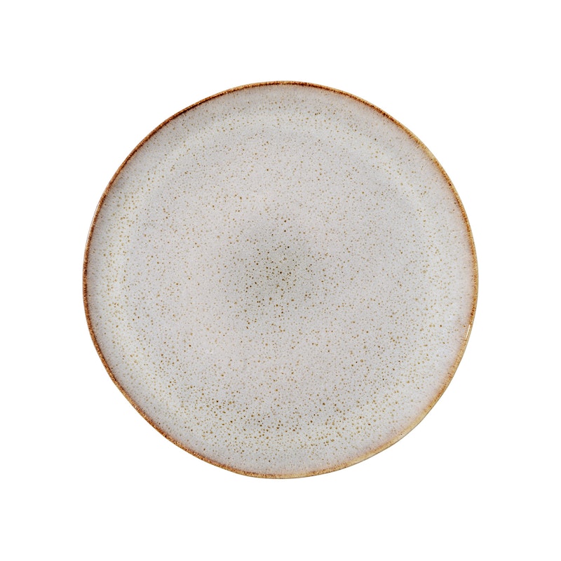 Sandrine Tallerken Ø22cm, Lysegrå