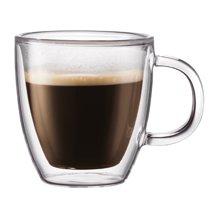 Bodum Bistro Dobbeltv&aelig;gget Espressokop 15 Cl 2 Stk - Espressokopper Glas Klar - 10602-10
