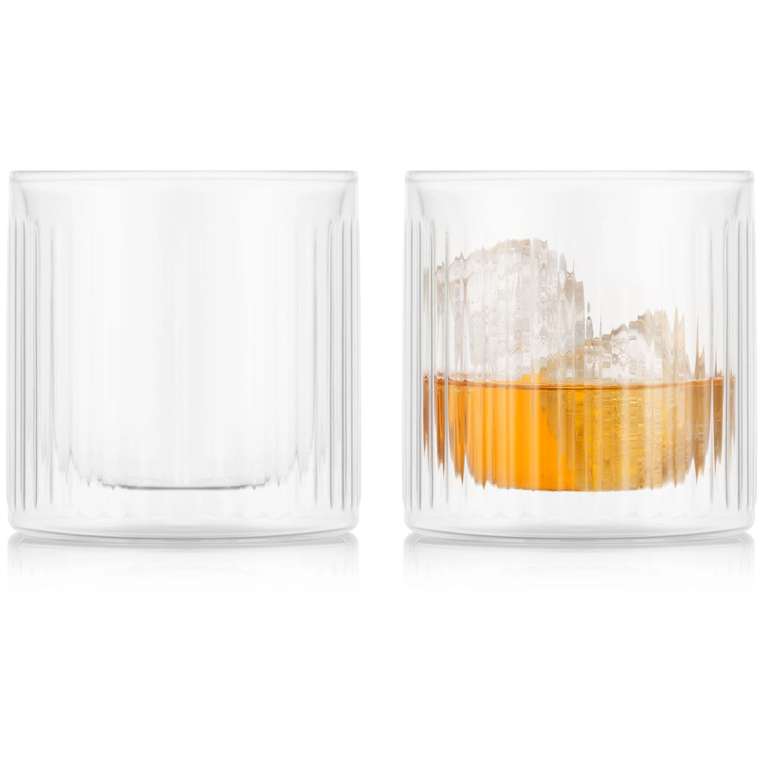 Bodum Douro Dobbeltv&aelig;ggede Whiskeyglas 2-pak 30 Cl - Whisky & Cognac Borosilikatglas Klar - 12183-10