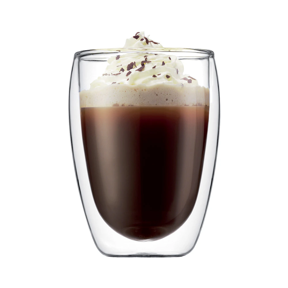 Bodum Pavina Dobbeltv&aelig;gget 35 Cl 2 Stk - Kaffekopper Glas Klar - 4559-10