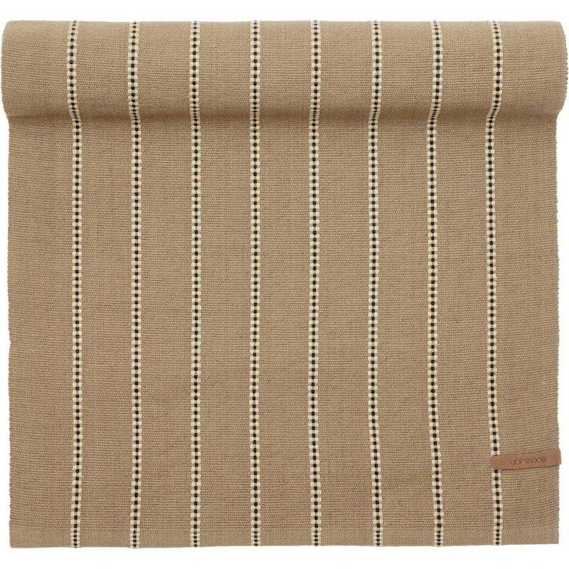 Helga Bordløber 40x120 cm, Sort / Beige