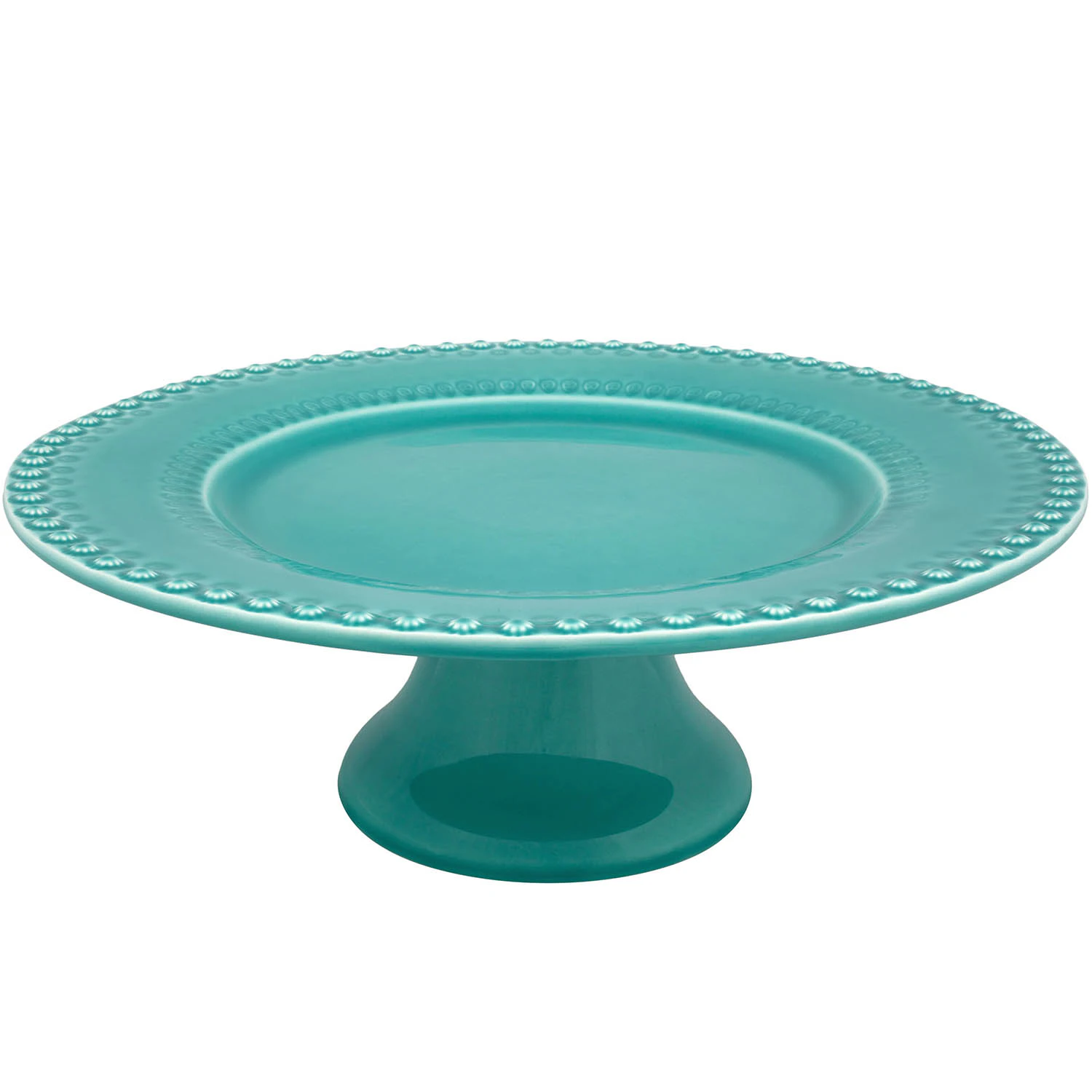 Bordallo Pinheiro Fantasy Cake Stand &Oslash;34,5 Cm Turquoise - Kagefad, T&aelig;rtefade & Sk&aring;le Lert&oslash;j Turkis - 65011972