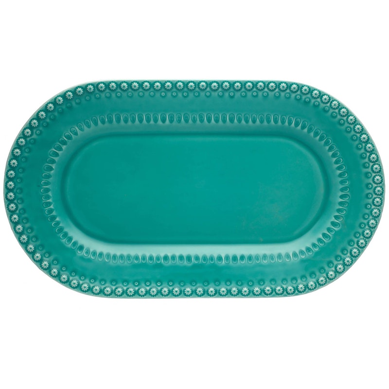 Fantasy Serveringsfad 45 cm, Turkis