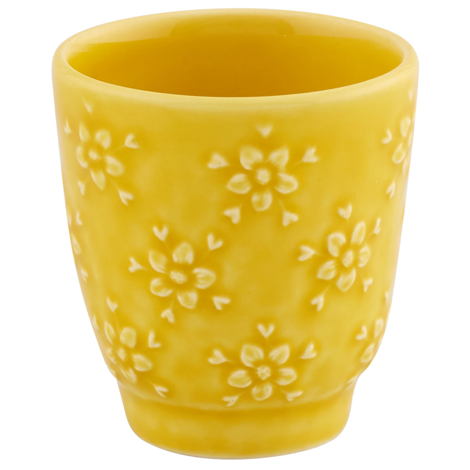 Bordallo Pinheiro Flora Krus 10 Cl t - Kaffekopper Lert&oslash;j Gul - 65030192