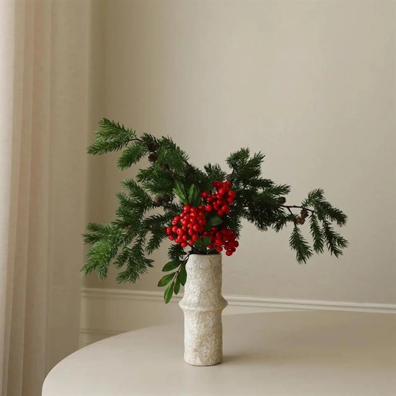 Winter Garnet Buket Rød