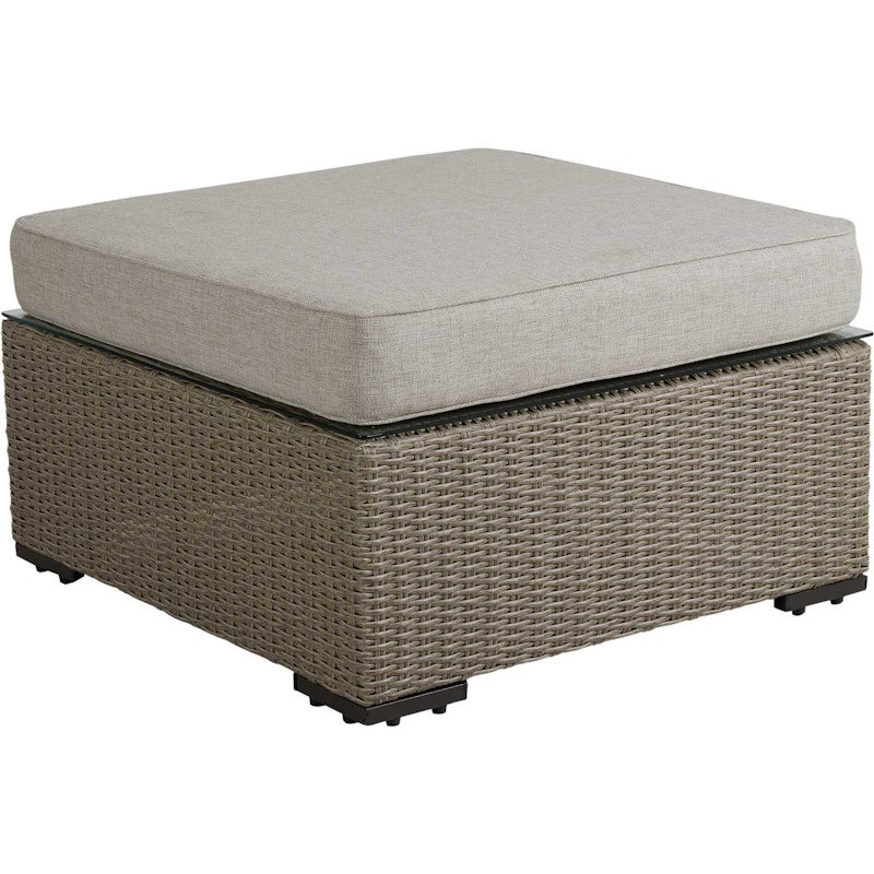 Funkia Puf / Loungebord 76x76x46 cm, Beige/Sand