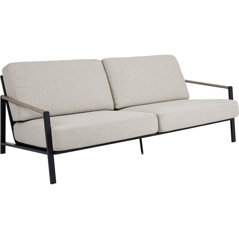 Lyra Sofa 2,5-Pers, Sort/Sand