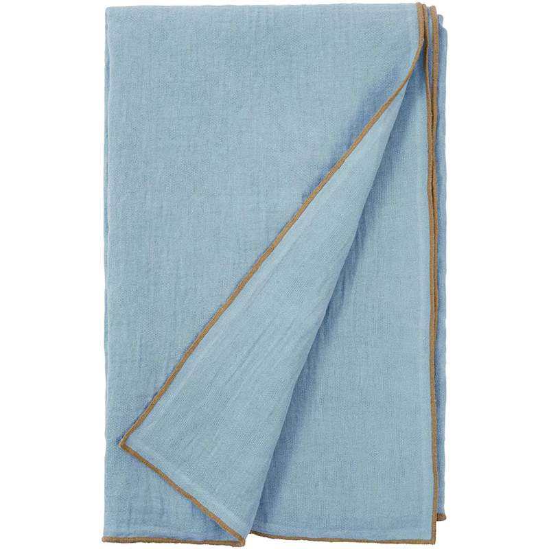 Evy Sengetæppe 260x260 cm, Lyseblåt