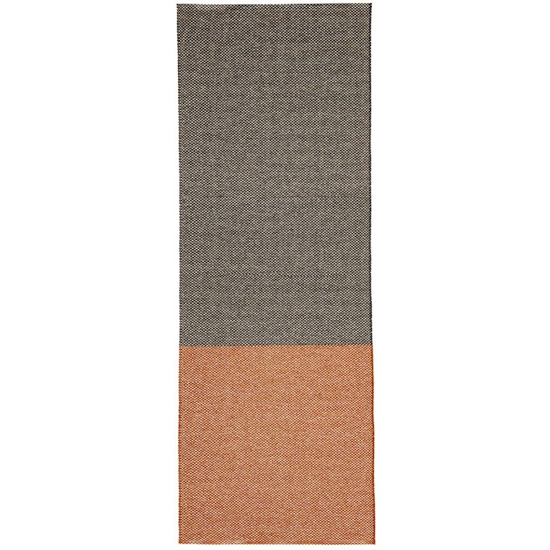 Moor Tæppe 70x250 cm, Sort / Terracotta