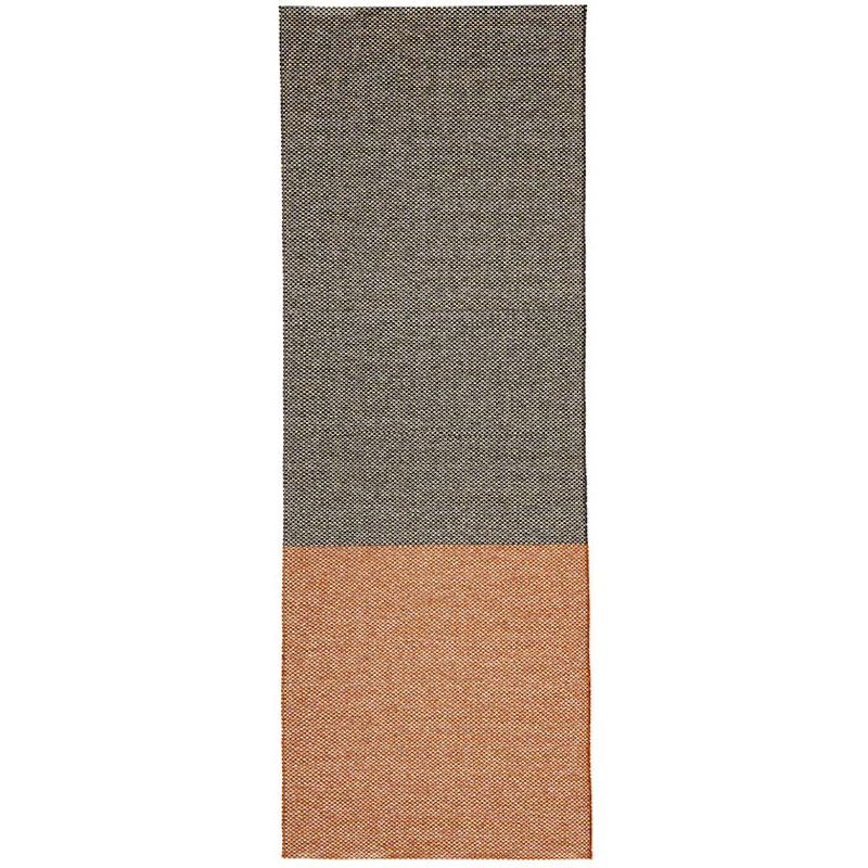 Moor Tæppe 70x300 cm, Sort / Terracotta