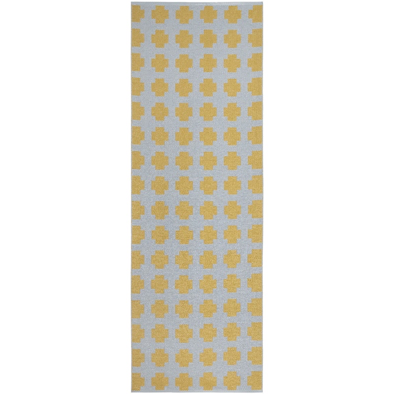 Paloma Tæppe 70x250 cm, Gråt / Mustard