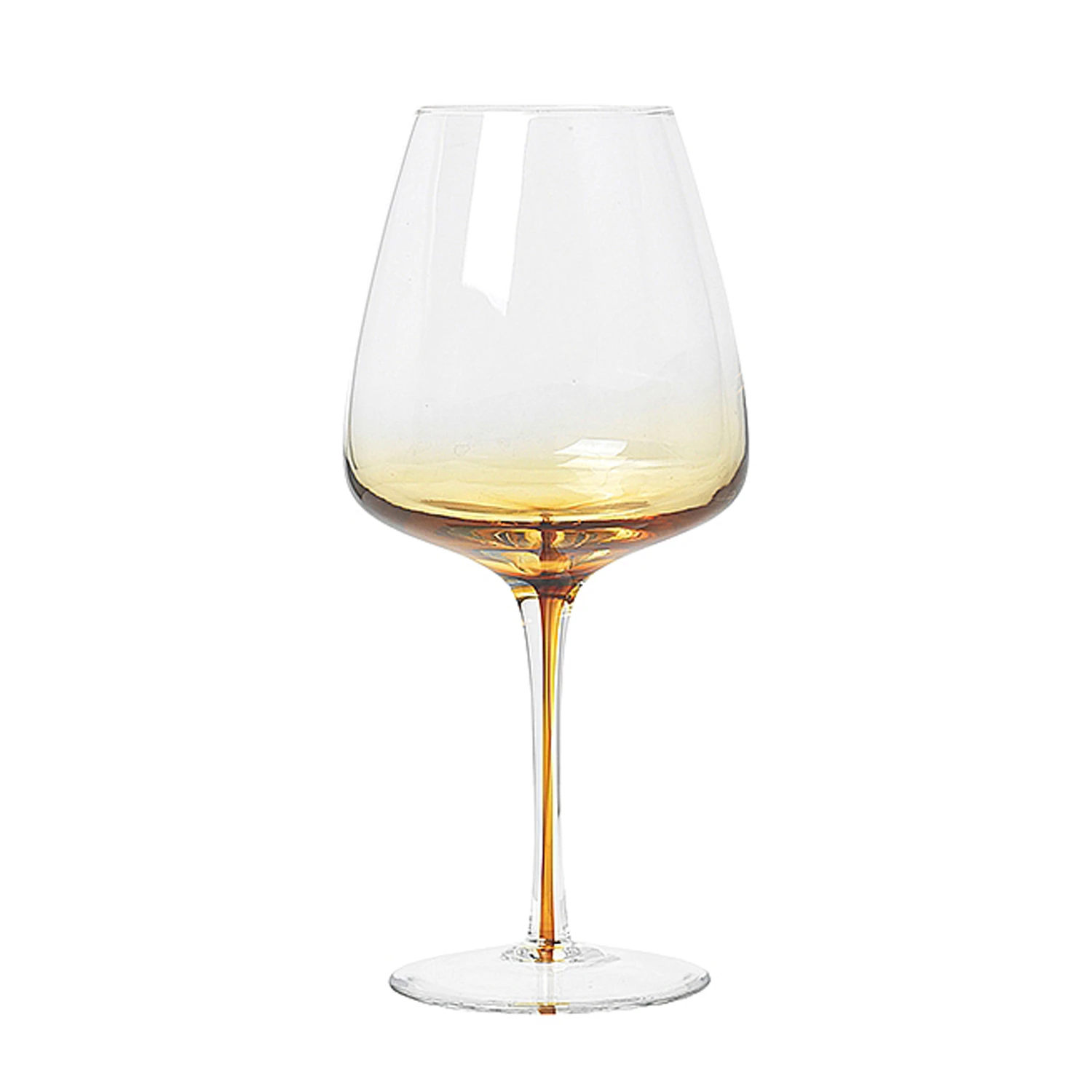 Broste Copenhagen Amber Red Wine Glass 65 Cl - Vinglas Mundbl&aelig;st Glas Klar - 14460633