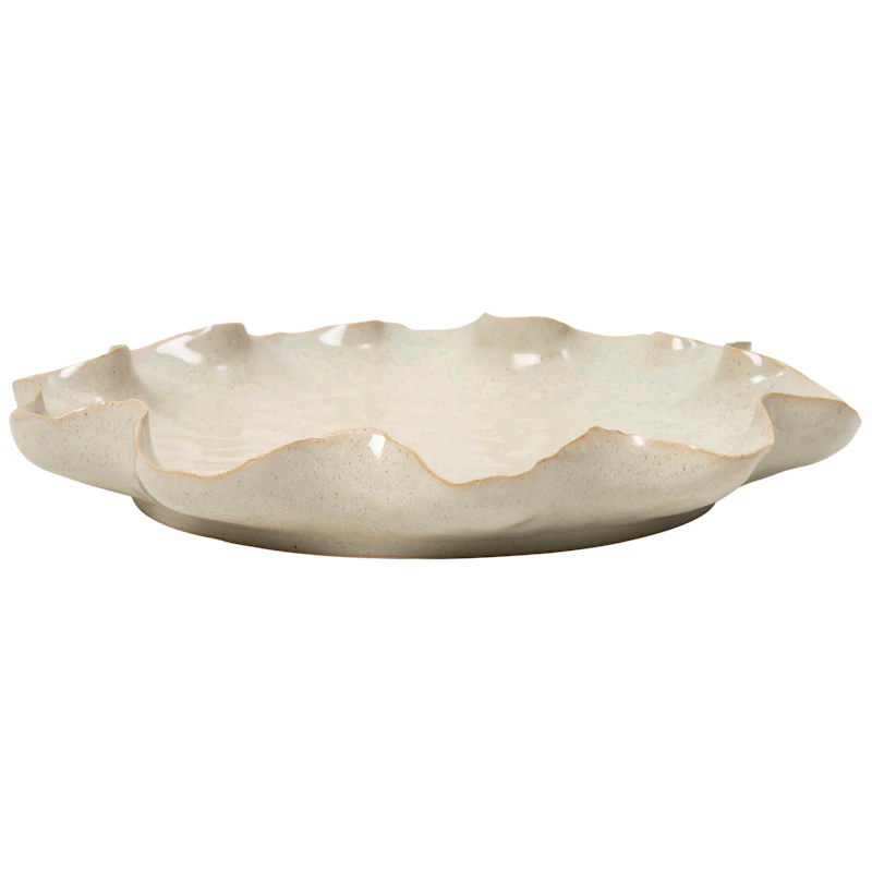 Cori Deco Serveringsfad Ø24 cm, White Cream