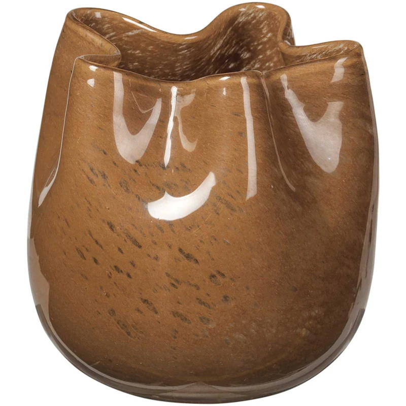 Esther Vase / Lysestage Ø9,8 cm, Meerkat Camel