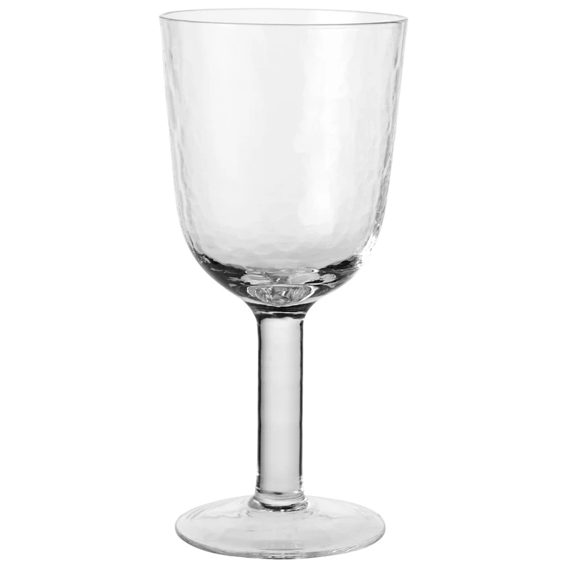 Hammered Rødvinsglas, Klart