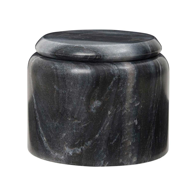 Hedvig Krukke 8 cm, Sort Marmor